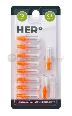 Herbadent HERo Electra Medzizubná kefka 0,8 mm (oranžová)