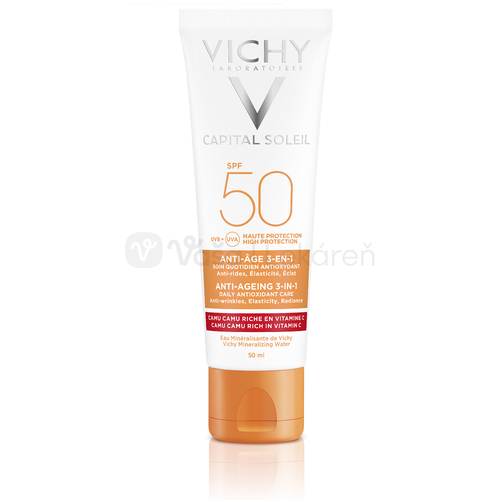 Vichy Capital Soleil Anti-Age Krém na opaľovanie na redukciu vrások SPF50