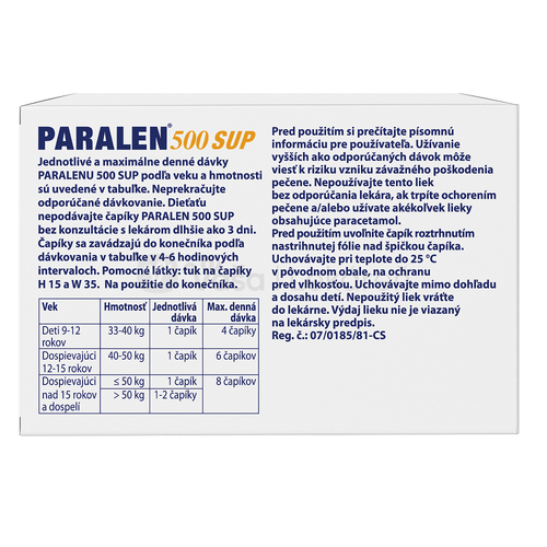 Paralen 500 SUP