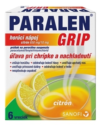 Paralen Grip Horúci nápoj Citrón