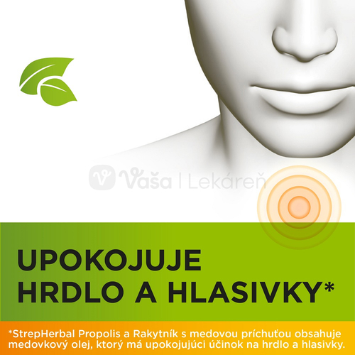 StrepHerbal Propolis a Rakytník s vitamínom C a zinkom