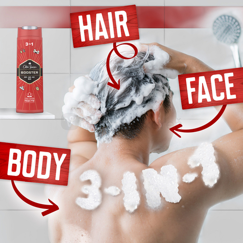 Old Spice Booster Sprchový gél a šampón pre mužov