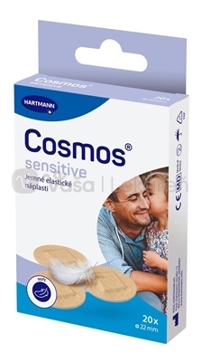 Cosmos Sensitive Jemná elastická okrúhla náplasť na rany (priemer 22 mm)