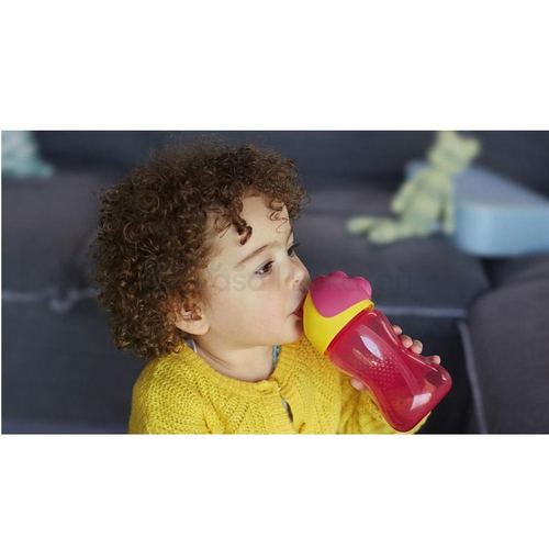 AVENT Hrnček so slamkou (0% BPA) pre dievča (od 12 mesiacov), 300 ml