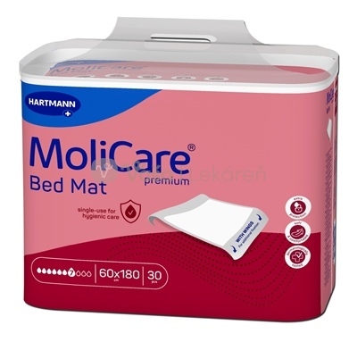 MoliCare Premium Bed Mat 7 kvapiek Absorpčné podložky s krídelkami (60 x 90 cm)