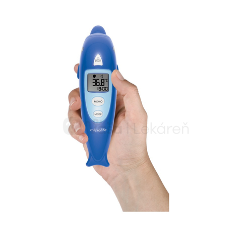 Microlife NC 400 Digitálny detský bezkontaktný čelový teplomer (dizajn delfín)