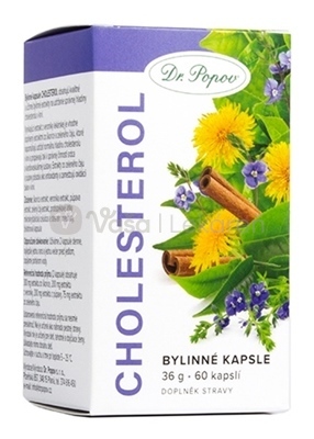 Dr. Popov Bylinné kapsuly Cholesterol