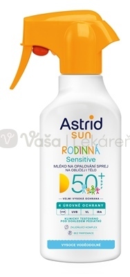 Astrid Sun Rodinné mlieko na opaľovanie SPF50+