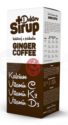 Doktor Sirup Kalciový sirup ginger coffee