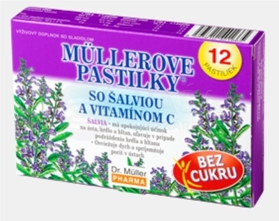 Müllerove pastilky so šalviou a vitamínom C
