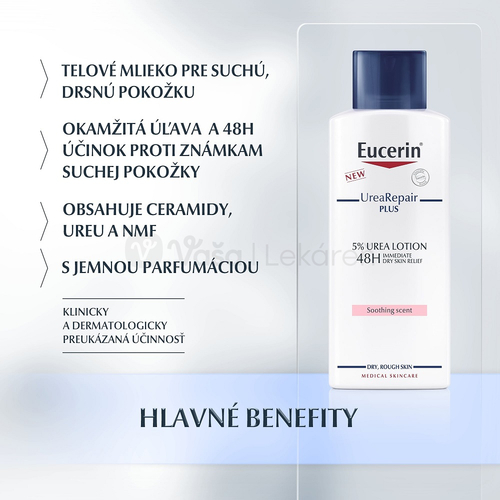 Eucerin UreaRepair Plus Telové mlieko 5% urea