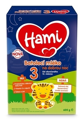 Hami 3 Batoľacie mlieko Na dobrú noc (od ukončeného 12. mesiaca)