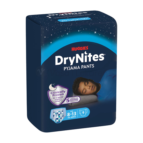 Huggies DryNites L Plienkové nohavičky pre chlapcov (27-57 kg)