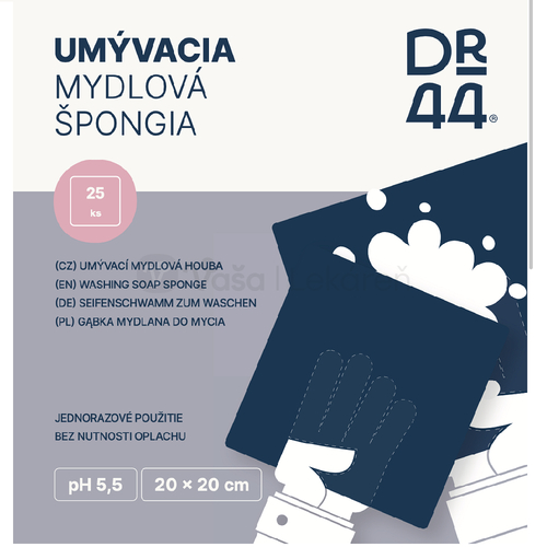 Dr. 44 Umývacia mydlová špongia bez nutnosti oplachu