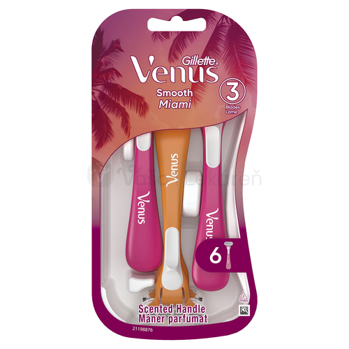 Gillette Venus Miami Vibes Dámske jednorazové holiace strojčeky