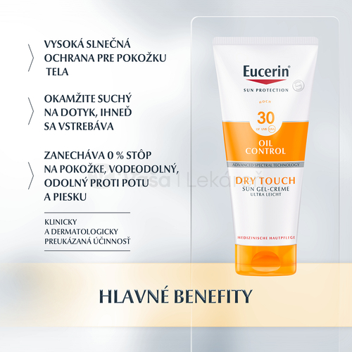 Eucerin Sun Oil Control Dry Touch Gél-krém na opaľovanie SPF30