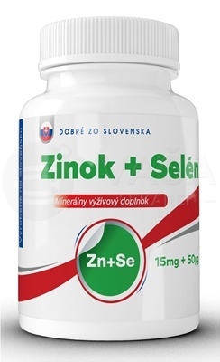 Dobré zo Slovenska Zinok 15 mg + Selén 50 mcg
