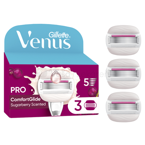Gillette Venus Comfortglide Sugarberry Dámske náhradné holiace hlavice