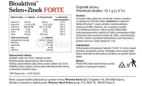 Pharma Nord Bio-Selén + Zinok FORTE (100 mcg selénu)