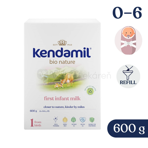 Kendamil BIO Nature 1 Počiatočná mliečna dojčenská výživa (od narodenia)