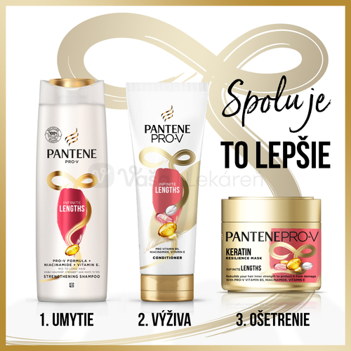 Pantene Pro-V Infinitely Long Šampón na dlhé poškodené vlasy
