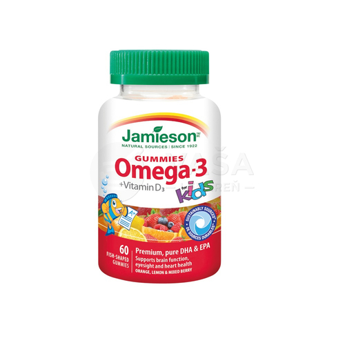 Jamieson Omega-3 Kids s vitamínom D3 Gummies