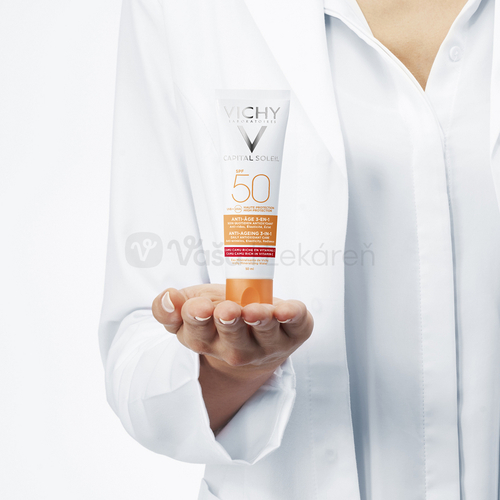 Vichy Capital Soleil Anti-Age Krém na opaľovanie na redukciu vrások SPF50