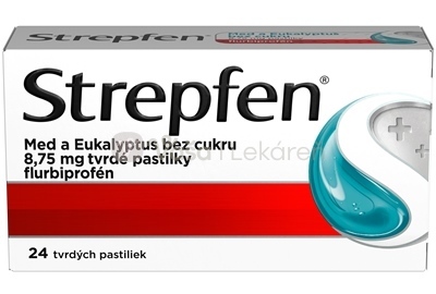 Strepfen Med a Eukalyptus bez cukru