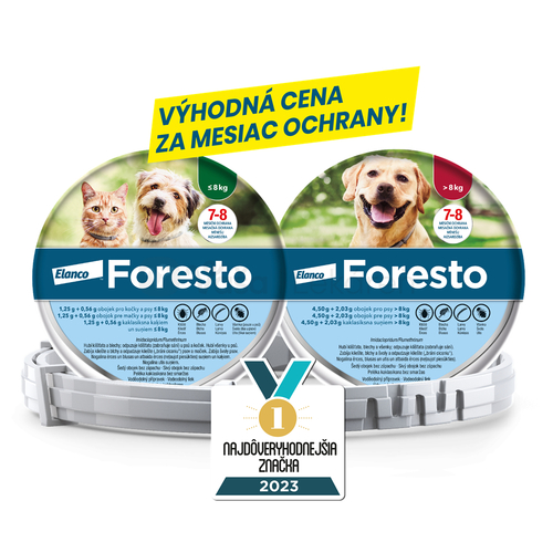 Foresto obojok pre mačky a psy do 8 kg