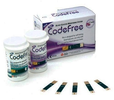 Prúžky testovacie ku glukomeru SD CodeFree