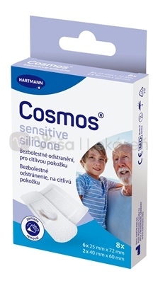 Cosmos Sensitive Silicone Náplasť na rany na citlivú pokožku (2 veľkosti)