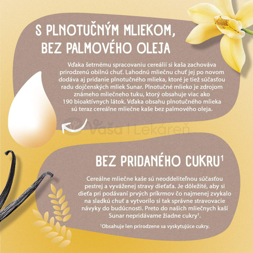 Sunar Mliečna kaša ryžová Vanilková (od ukončeného 4. mesiaca)