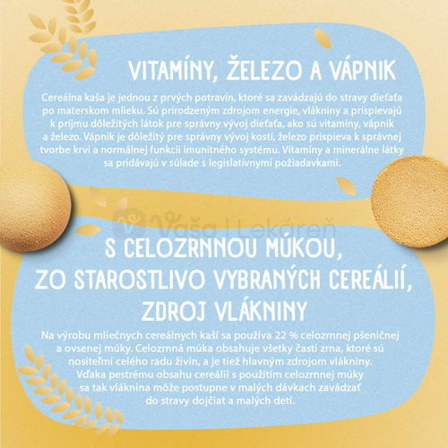 Sunar Mliečna kaša 8 cereálií Na dobrú noc Piškótová (od ukončeného 8. mesiaca)