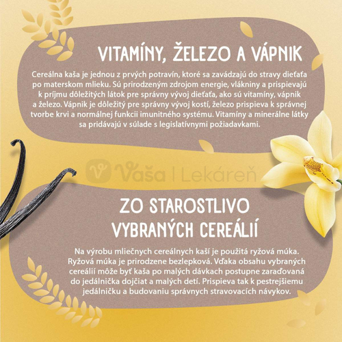 Sunar Mliečna kaša ryžová Vanilková (od ukončeného 4. mesiaca)