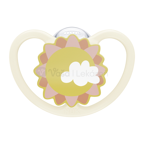 NUK Space Silikónový cumlík v boxe (6-18 mesiacov), rôzne vzory