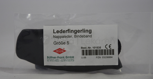 Kožený prst so šnúrkami, č. 5