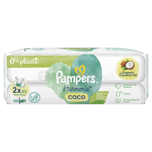 Pampers Harmonie Coco Vlhčené obrúsky (2 balenia)