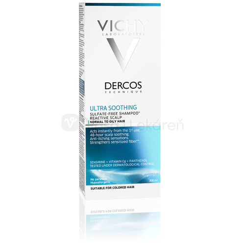 Vichy Dercos Ultra Soothing Ultraupokojujúci šampón na mastné vlasy