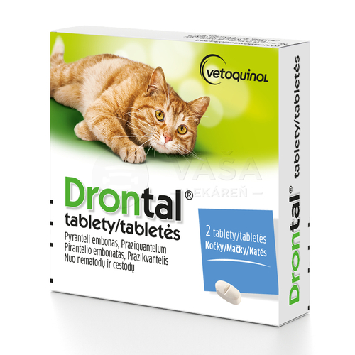 Drontal Tablety na odčervenie pre mačky
