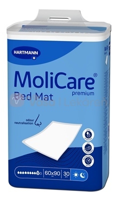 MoliCare Premium Bed Mat 9 kvapiek Absorpčné podložky (60 x 90 cm)