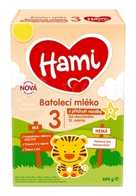 Hami 3 Batoľacie mlieko s príchuťou vanilky (od ukonč. 12. mesiaca)