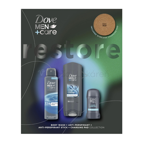 Dove Men Restore Clean Comfort (Pánska darčeková kazeta)