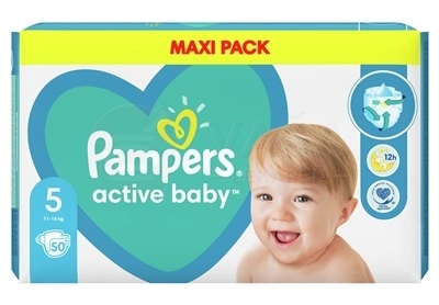 Pampers Active Baby 5 Detské plienky (11 - 16 kg) Maxi Pack