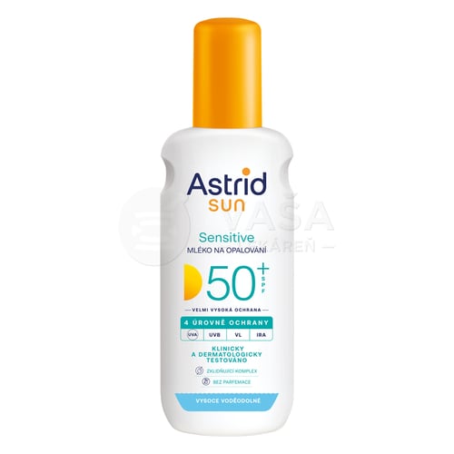 Astrid Sun Sensitive mlieko na opaľovanie na citlivú pokožku SPF50+