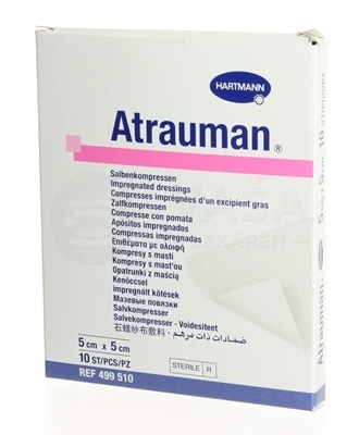 Atrauman Kompres s masťou (5 x 5 cm)
