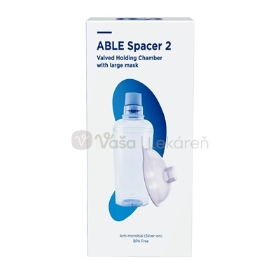Able Spacer 2 + Large Mask Inhalačný nadstavec s maskou (pre dospelých)