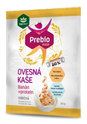 Topnatur Prebio Mliečna ovsená kaša Banán + Proteín