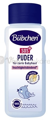 Bubchen SOS+ Púder proti začervenaniu s kukuričným škrobom a jojobovým olejom