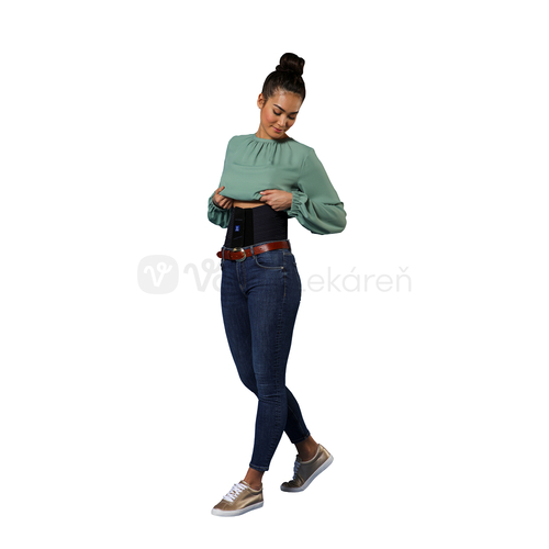 LombaSkin Podporný driekový pás, veľ. 5, výška 26 cm, čierno-modrý