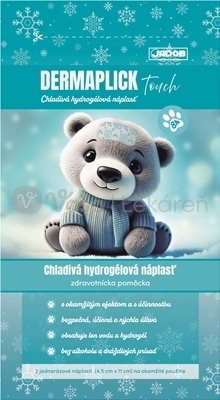 Jadob Dermaplick Touch Chladivá hydrogélová náplasť (4,5 x 11 cm)